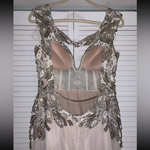 Hayley Paige Sasha Dress Gown Size 12 Formal Wedding Style 6463 - Picture 11 of 15